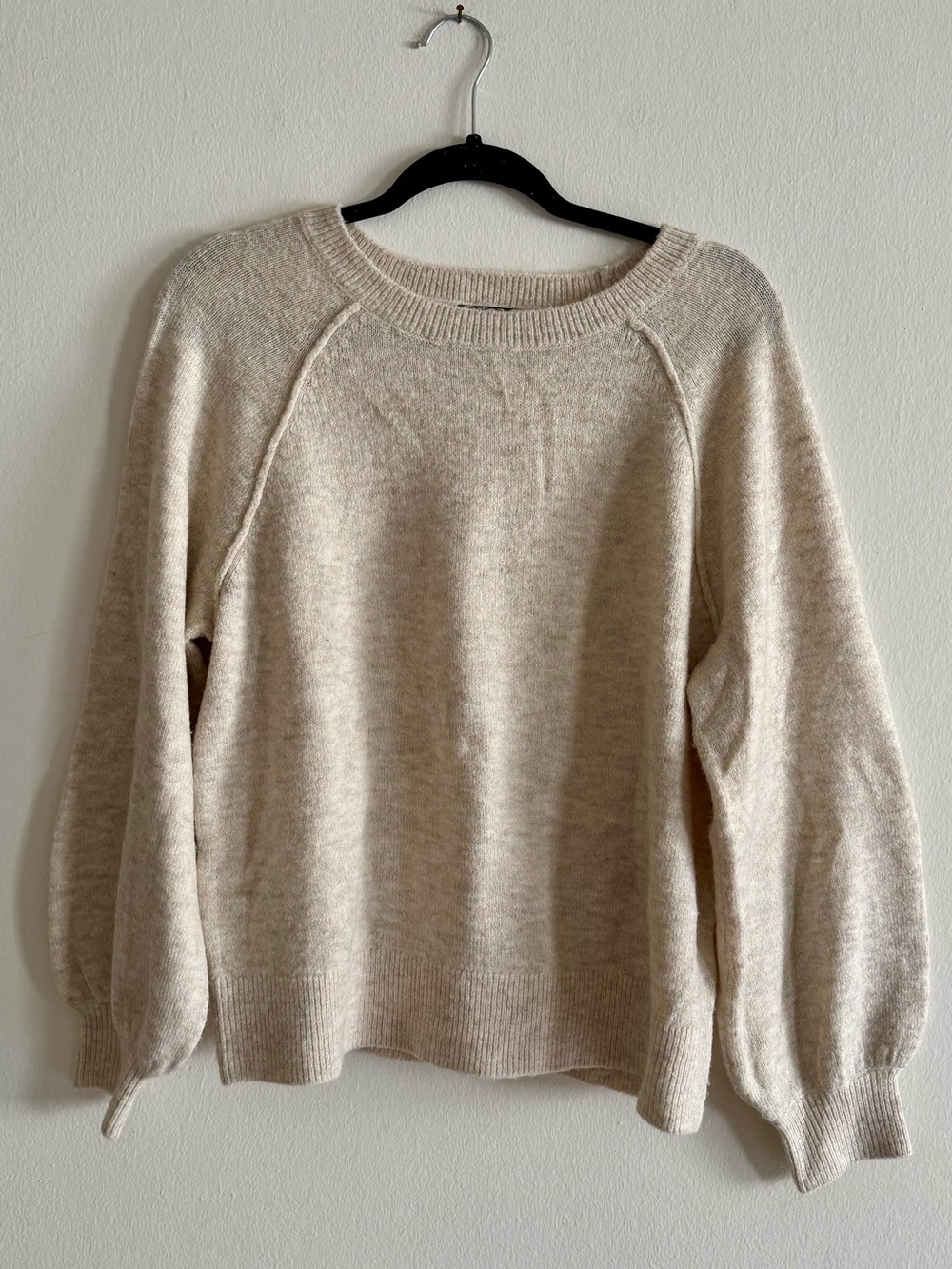 Vince Camuto Crewneck Sweater in Oatmeal Beige